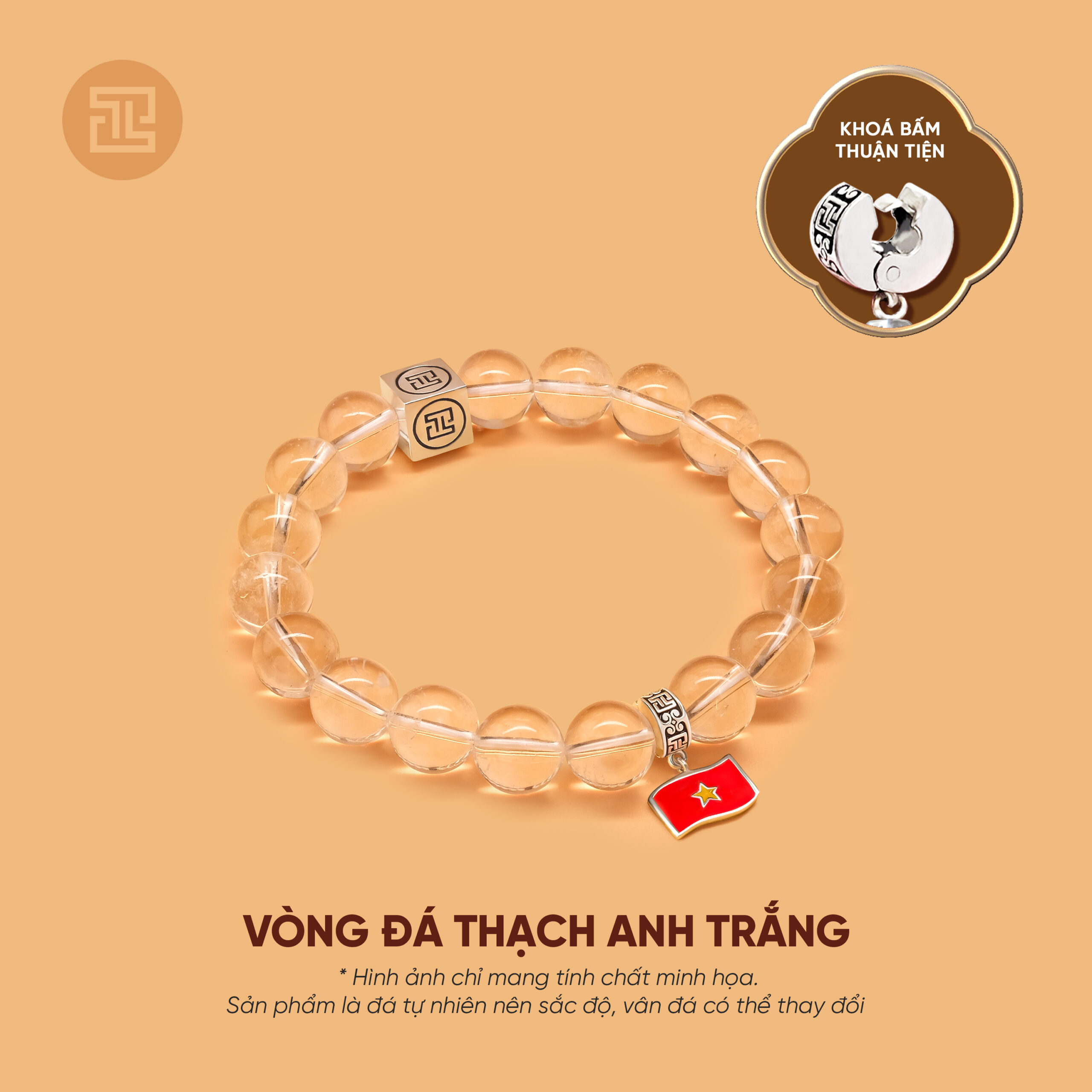 VÒNG THẠCH ANH TRẮNG TRONG