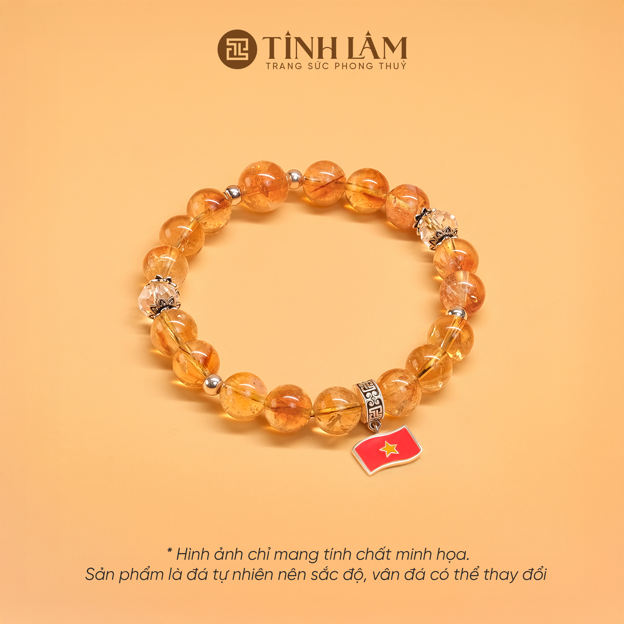 VÒNG THẠCH ANH VÀNG 3A (CITRINE)
